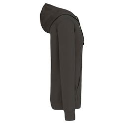 Contrast Zip Hoodie