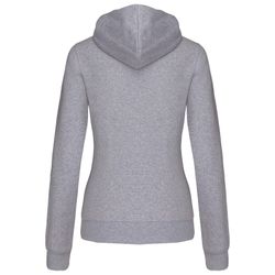 Damen Contrast Zip Hoodie