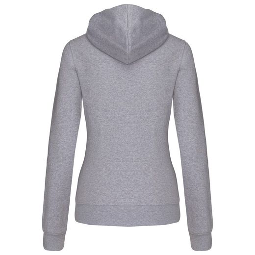 Damen Contrast Zip Hoodie