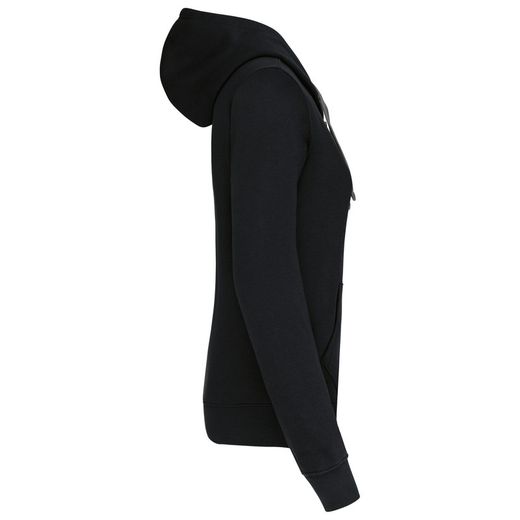 Damen Contrast Zip Hoodie