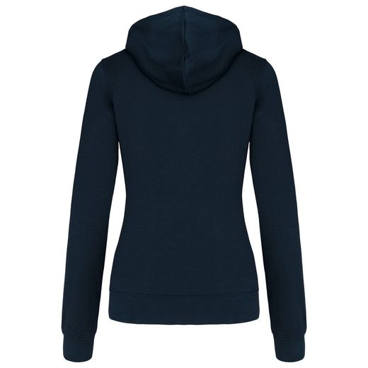 Damen Contrast Zip Hoodie