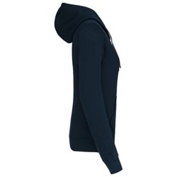 Damen Contrast Zip Hoodie