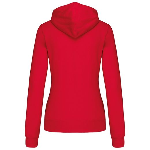Damen Contrast Zip Hoodie