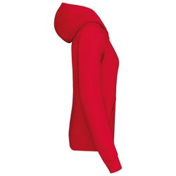 Damen Contrast Zip Hoodie