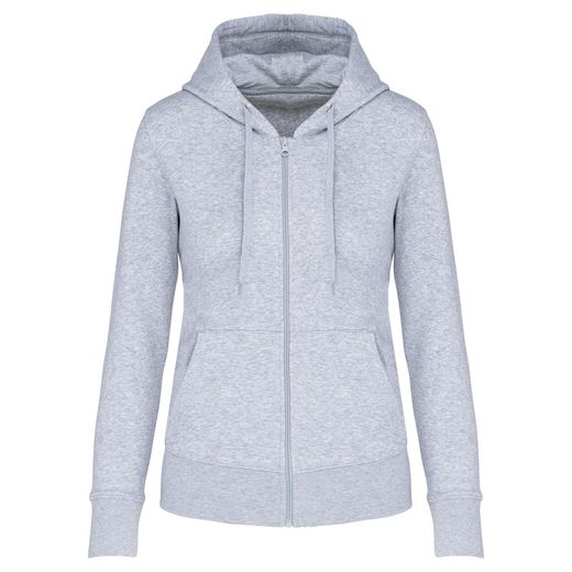 Sudadera Capucha Y Cremallera Ecorresponsable Mujer
