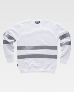Sudadera clásica de cuello redondo Blanco