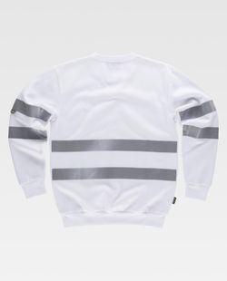 Sudadera clásica de cuello redondo Blanco
