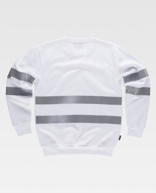 Sudadera clásica de cuello redondo Blanco