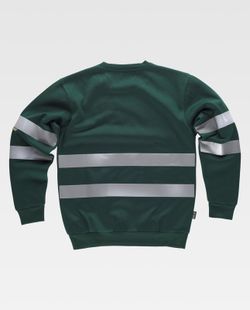 Sudadera clásica de cuello redondo Verde Oscuro