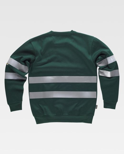 Sudadera clásica de cuello redondo Verde Oscuro