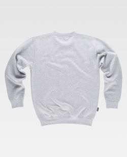 Sudadera clásica de cuello redondo Gris Jaspeado