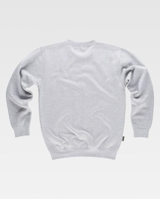 Sudadera clásica de cuello redondo Gris Jaspeado
