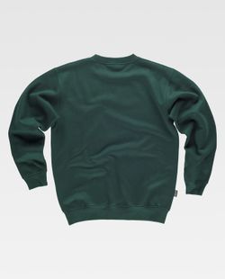 Sudadera clásica de cuello redondo Verde Oscuro