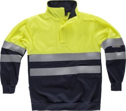 Sudadera combinada Alta Visibilidad Marino Amarillo A.V.