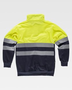 Sudadera combinada Alta Visibilidad Marino Amarillo A.V.
