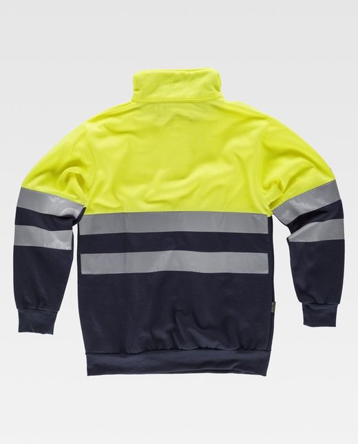 Sudadera combinada Alta Visibilidad Marino Amarillo A.V.
