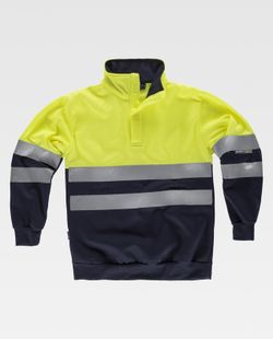 Sudadera combinada Alta Visibilidad Marino Amarillo A.V.