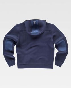 Sudadera combinada con capucha Color Marino+Azafata