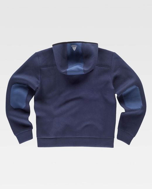 Sudadera combinada con capucha Color Marino+Azafata