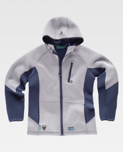 Sudadera combinada con capucha y manga ranglan Gris / Marino