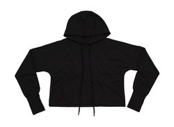 Sudadera corta con capucha mujer