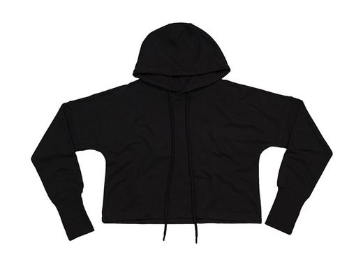 Sudadera corta con capucha mujer