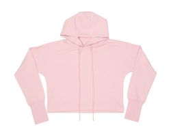Sudadera corta con capucha mujer