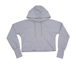 Sudadera corta con capucha mujer