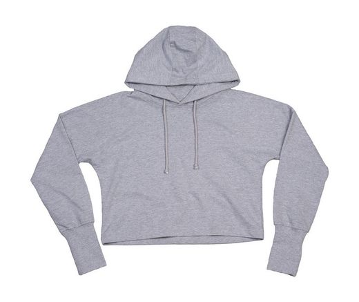 Sudadera corta con capucha mujer