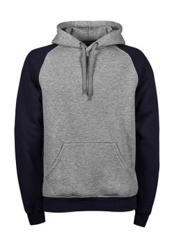 Sudadera con capucha de dos tonos hombre