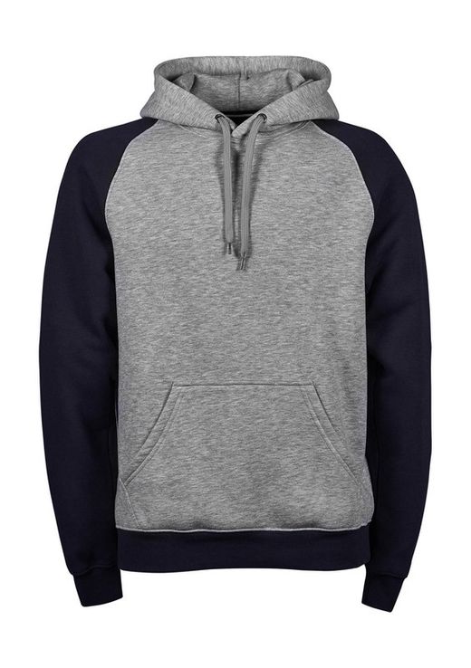 Sudadera con capucha de dos tonos hombre