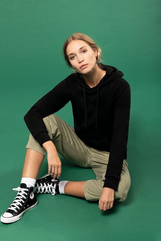 Felpa con cappuccio da donna