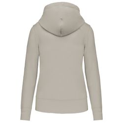 Sudadera con capucha y cremallera ecorresponsable mujer