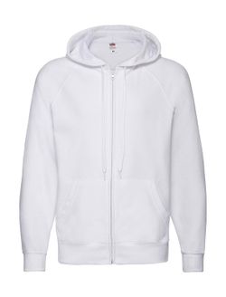 Sudadera con capucha y cremallera entera ligera