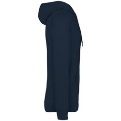 Eco-friendly men's modal full zip hooded sweatshirt