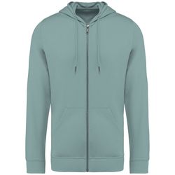 Eco-friendly men's modal full zip hooded sweatshirt