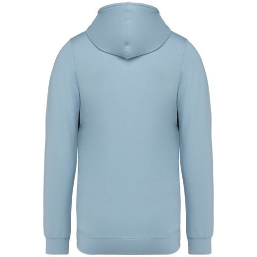 Eco-friendly men's modal full zip hooded sweatshirt