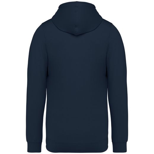 Eco-friendly men's modal full zip hooded sweatshirt