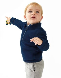 Sudadera con cremallera 1/4 para bebés