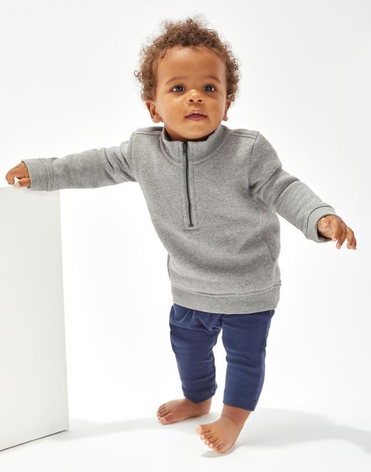 Sudadera con cremallera 1/4 para bebés
