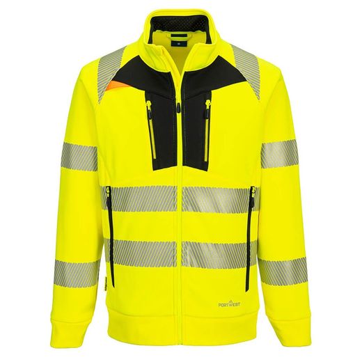 Sudadera con cremallera DX4 Hi-Vis Funnel Neck Zipped