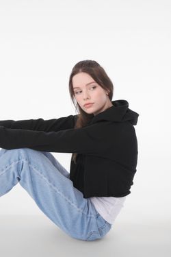 Felpa con cappuccio da donna in pile