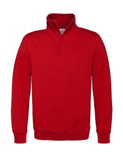 Felpa con cappuccio e zip 1/4 ID.004 Cotton Rich