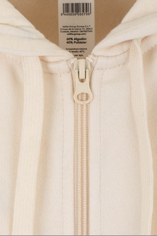 Sudadera cremallera capucha
