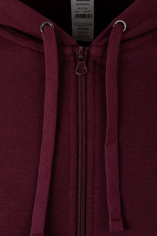 Sudadera cremallera capucha