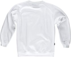 Boxhals-Sweatshirt mit elastischen Bündchen und Taille Weiß