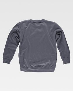 Box-Neck-Sweatshirt mit elastischer Taille und Manschetten Grau