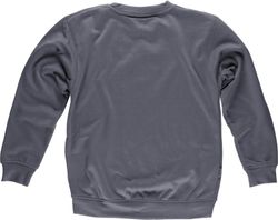 Box-Neck-Sweatshirt mit elastischer Taille und Manschetten Grau