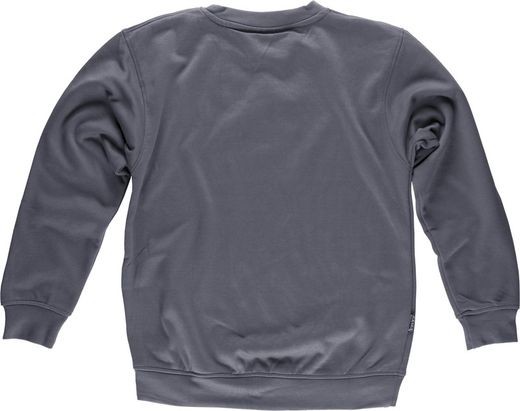 Box-Neck-Sweatshirt mit elastischer Taille und Manschetten Grau