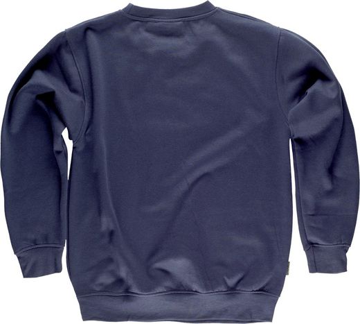 Sweatshirt mit Rundhalsausschnitt, elastischer Taille und Bündchen Navy